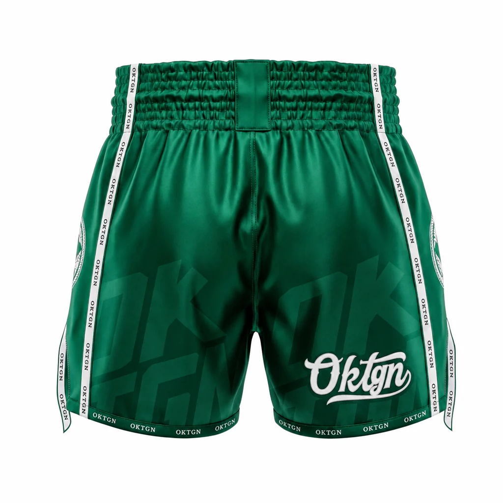 Short Muay Thai OKTAGON · Vert - Image 3